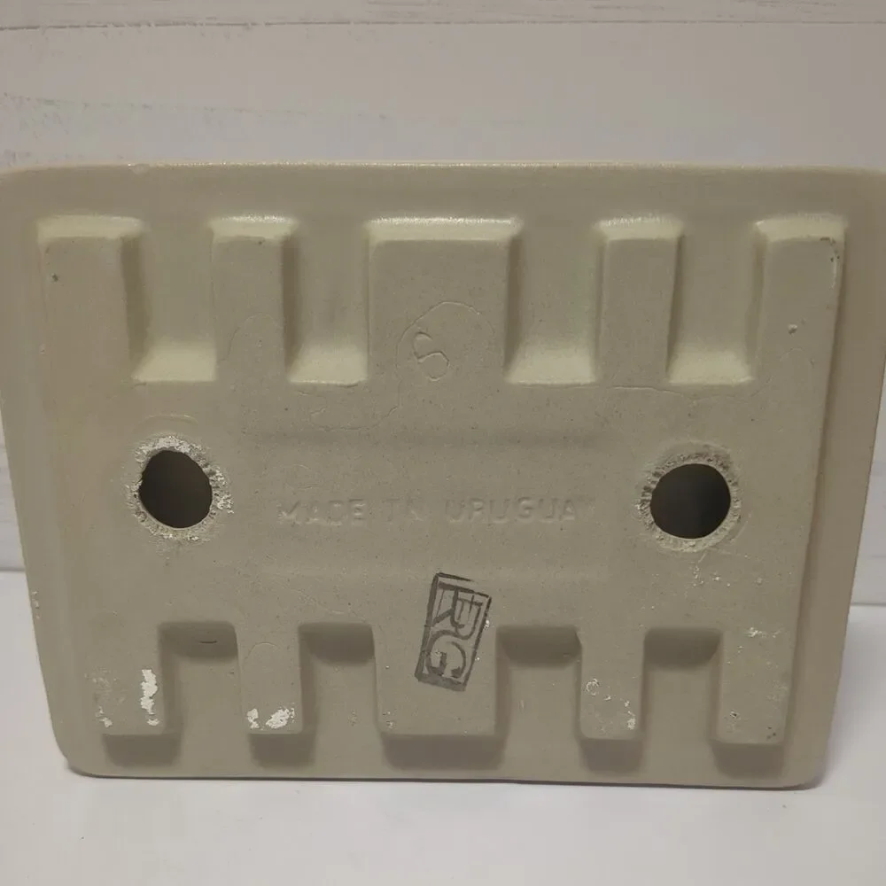 New Olmos Fawn Beige Ceramic Soap Dish Tray Holder Shower Classic Color Retro